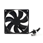 Вентилятор BaseTech V1, 80мм, 2400rpm, 3-pin+Molex, черный, Bulk, 46.2CFM, 22дБ (BT-F80X25-3PB)