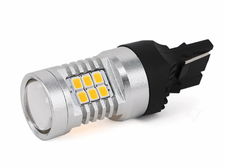 Светодиодная лампа WY21W 7440-4G21-2835-21SMD (оранжевый), 1шт
