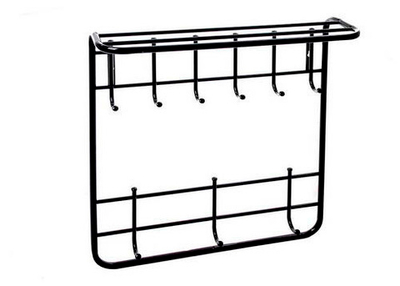 Вешалка 2х ярусная 60см антик (17812)