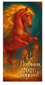 Конверт для денег "С Новым 2026 годом!" (символ года) 30001258