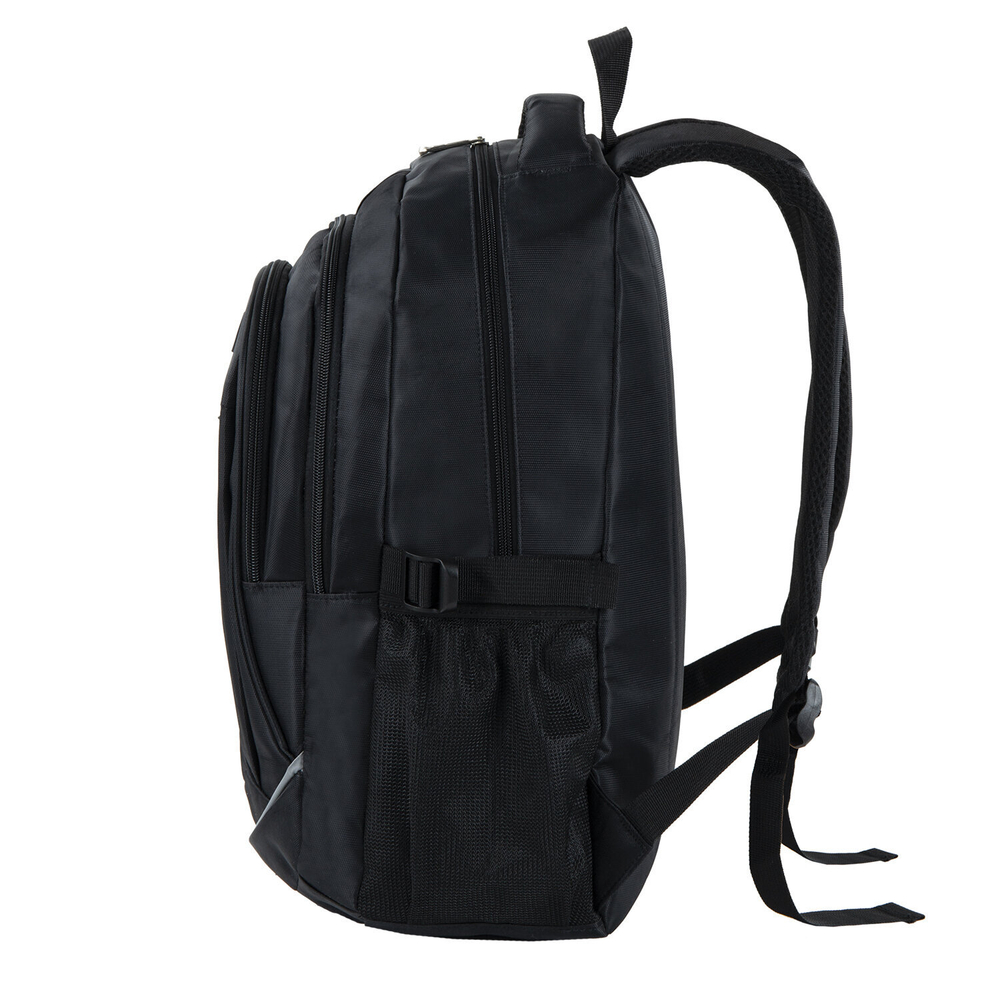 Рюкзак BRAUBERG HIGH SCHOOL универсальный, 3 отделения, "Карбон", черный, 46х31х18 см, 270758