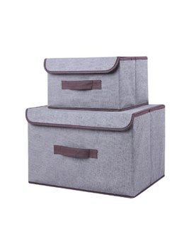 Короб для хранения вещей с крышкой, 2шт