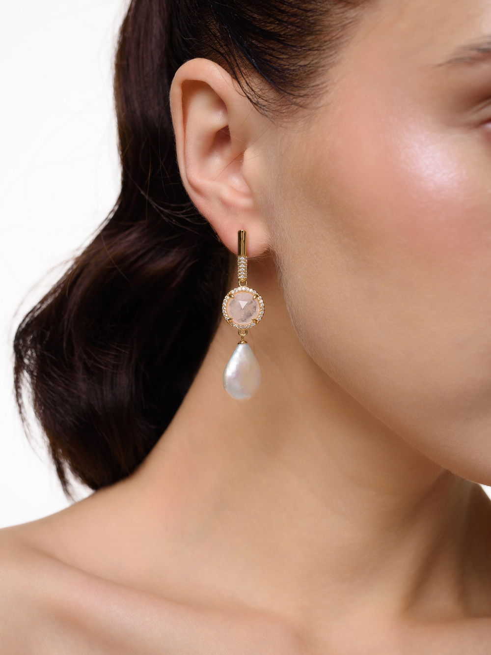 Серьги "Royal posh pink" Gold