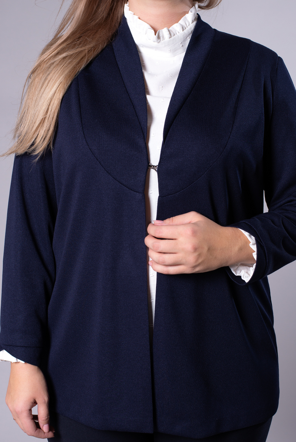 Жакет женский 3809зп, темно-синий #161ТСа043809зп