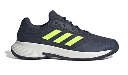 Мужские кроссовки теннисные Adidas Game Court 2 M - navy/lemon/white