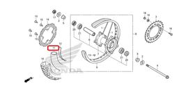 42712-KT1-671, 42712-KT1-672, 42712-KT1-673. 41022-0004. 120/80-18 (110/100-18) Honda CRF, Kawasaki KLX. TUBE, TIRE