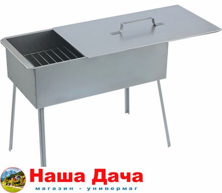 Коптильня двухяруская 500х270х175 с поддоном на ножках Палисад