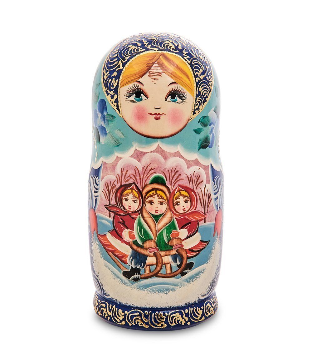 МР-25/ 06 Матрешка 5м «Детвора на санках»