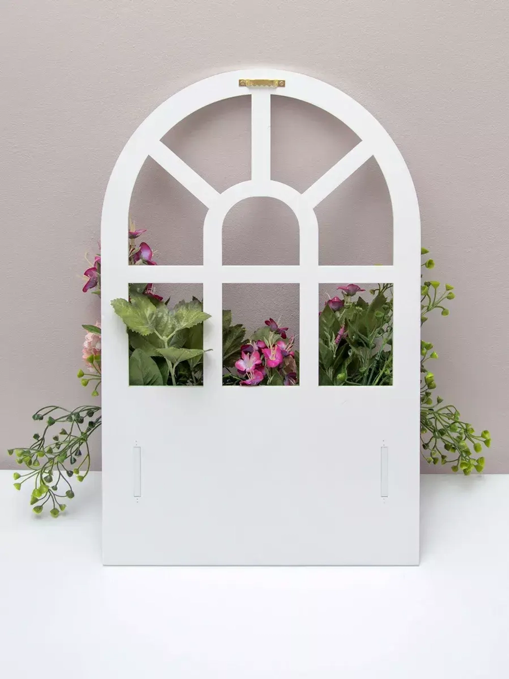 Настенная композиция "Окно с цветами" 46*29 см