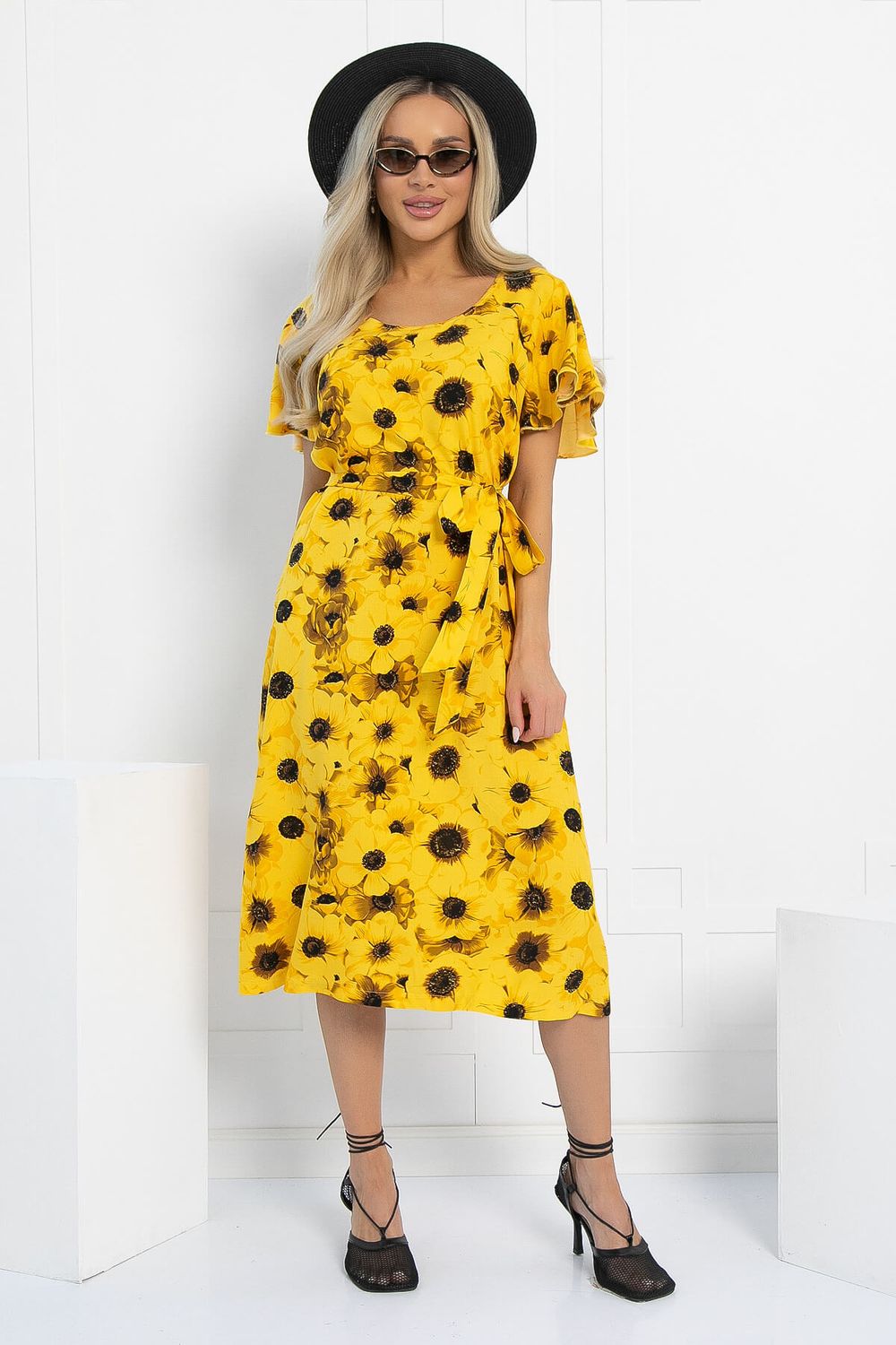 Платье Теплое лето (желтое) П12878-19М LT Collection