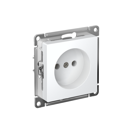 Розетка AtlasDesign 16А без заземл. без шторок быстрозажим. клем. механизм бел. SE ATN000141S