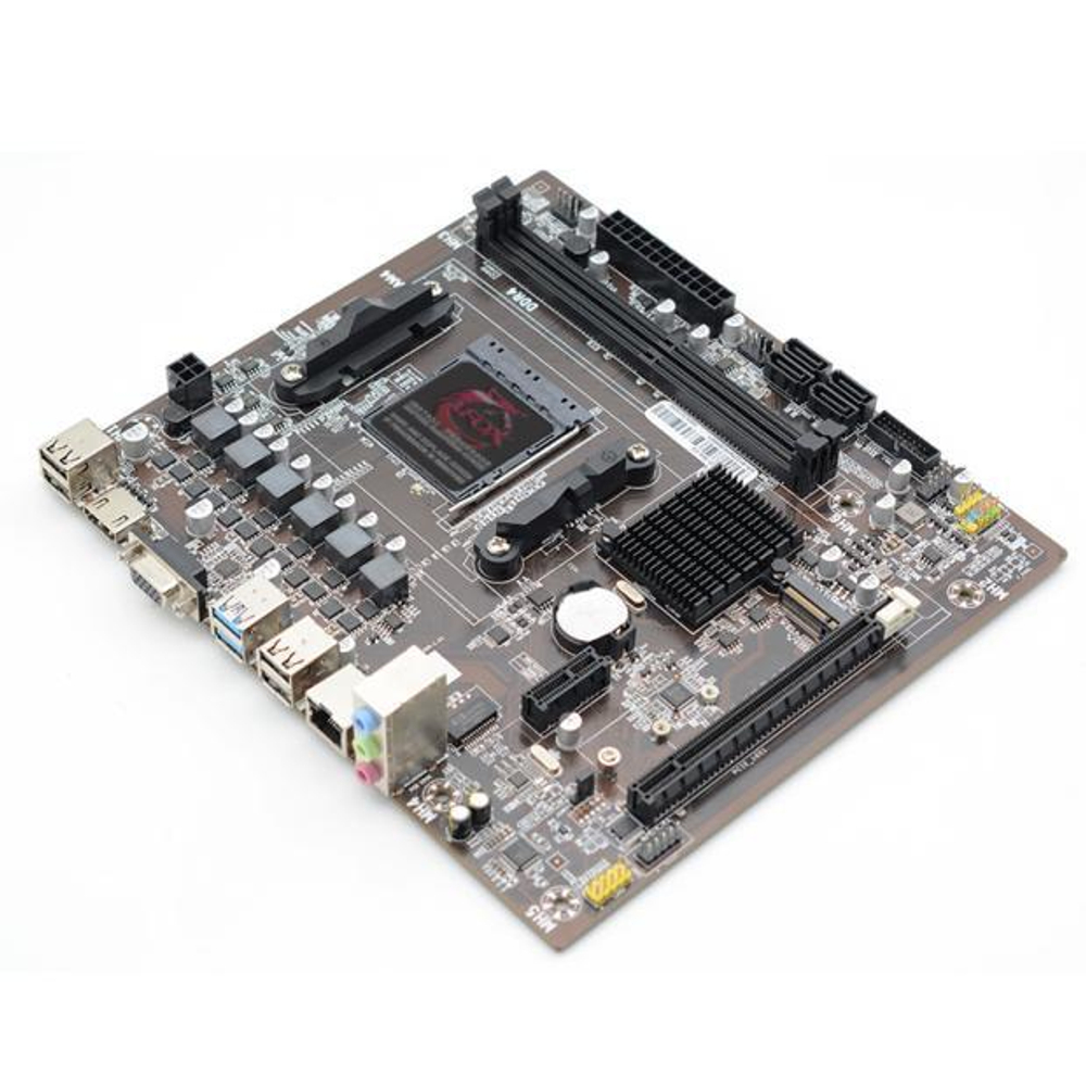 Материнская плата AFOX A320-MA-V2, SocketAM4, mATX, Retail, 2xDDR4, PCIe3.0, 1xM.2, GLAN, 6xUSB2, 4xUSB3, VGA, HDMI