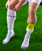 БЕЗ УПАКОВКИ Щитки футбольные JA-201, черный