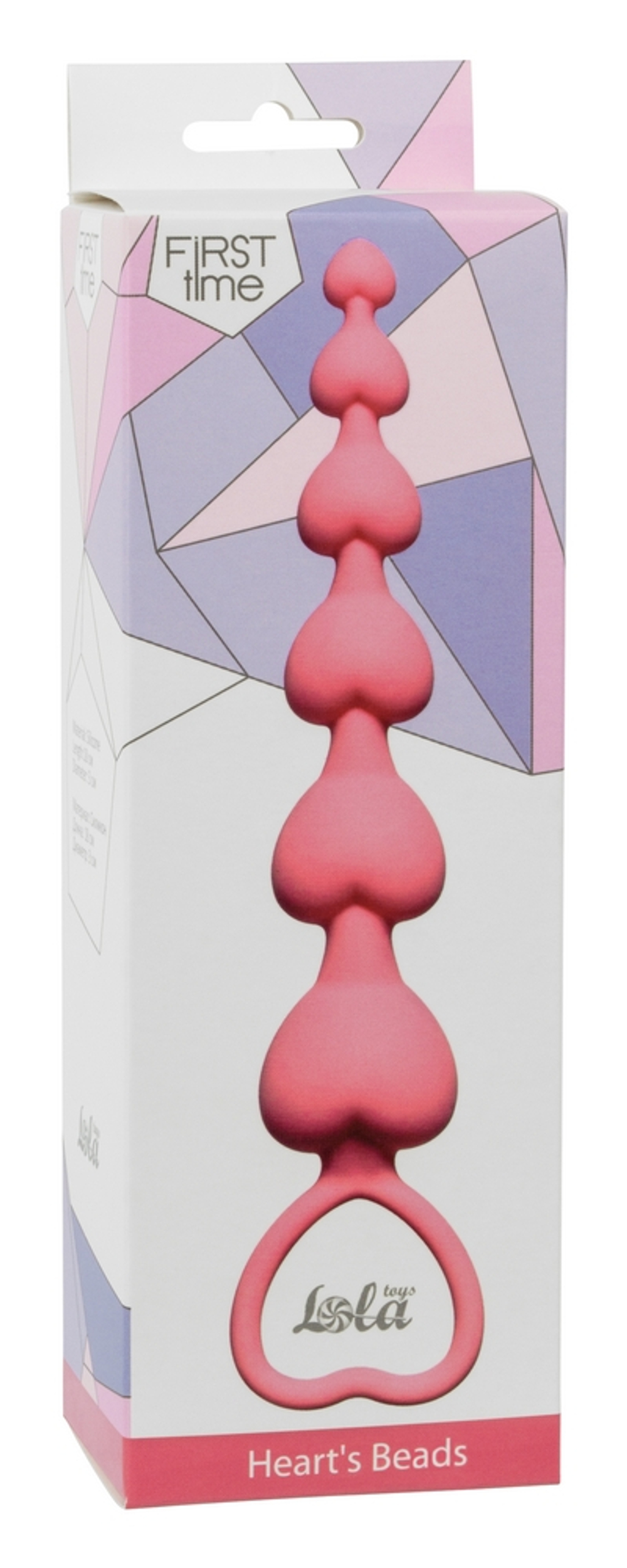 Анальная цепочка Heart's Beads Pink 4101-01Lola