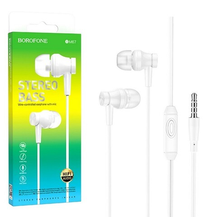 Наушники с микрофоном BOROFONE BM67 (белый)