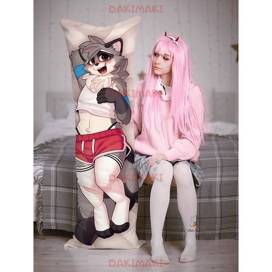 Дакимакура фурри Енот арт. 1189