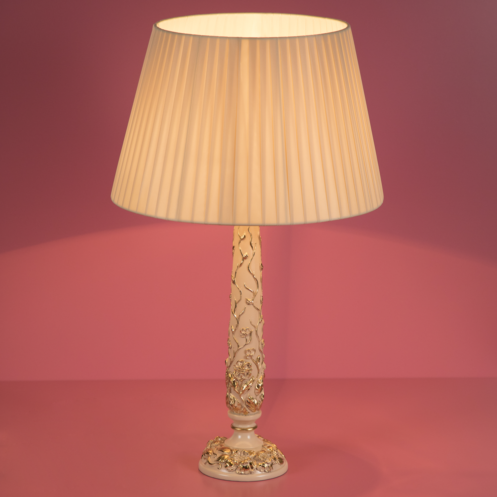 Настольная лампа Лето Шебби Айвори