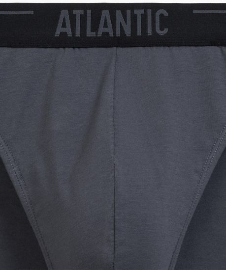 Трусы (5шт) мужские слипы спорт Atlantic, 5SMP-004, хлопок,коричневый + графитовый + черный + фиолетово-серый + каберне