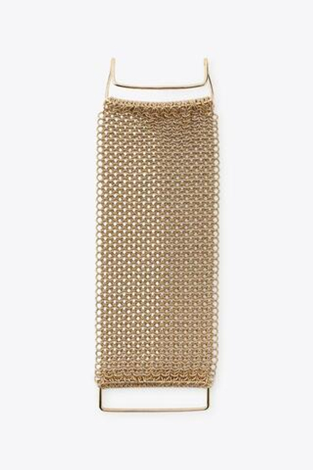 ZARA МЕТАЛЛИЧЕСКИЙ БРАСЛЕТ-СЕТКА, ЗОЛОТИСТЫЙ