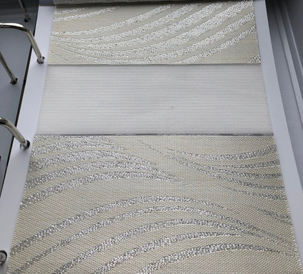 Рулонная штора День-Ночь кассетная с направляющими, ткань DN4620-02, цвет кремовый