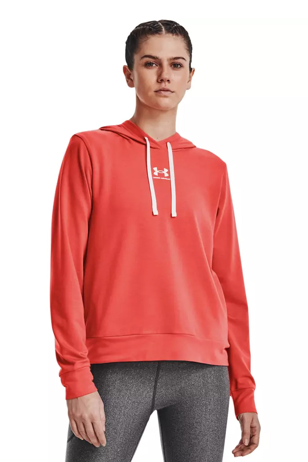 Худи женское Under Armour UA Rival Terry Hoodie-Red