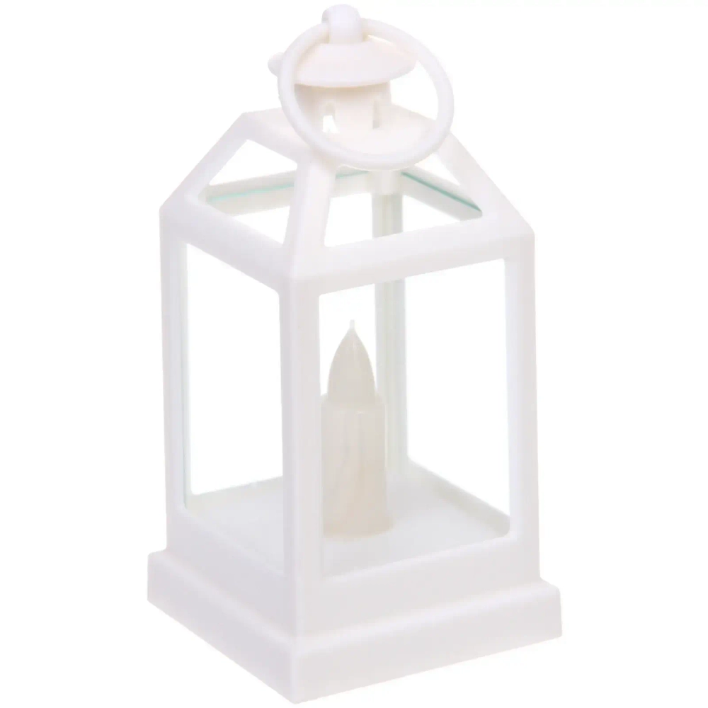 Сувенир с подсветкой «Свеча» 6*12,5 см, Белый (работает от батареек LR44*3)