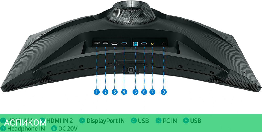 Монитор Samsung Odyssey Neo G7 S32BG752NI черный (LS32BG752NIXCI)