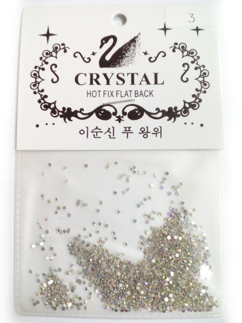 Стразы "Лебедь" 1440 шт №03 голография