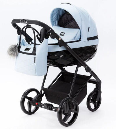 Детская коляска Adamex Quantum 2 в 1 Q-TK25 (ГОЛУБОЙ)