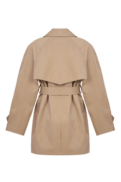 Тренч однобортный укороченный