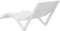 Шезлонг Slim белый