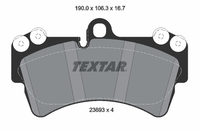 TEXTAR - 2369302-TET - Brake Pad Set, disc brake