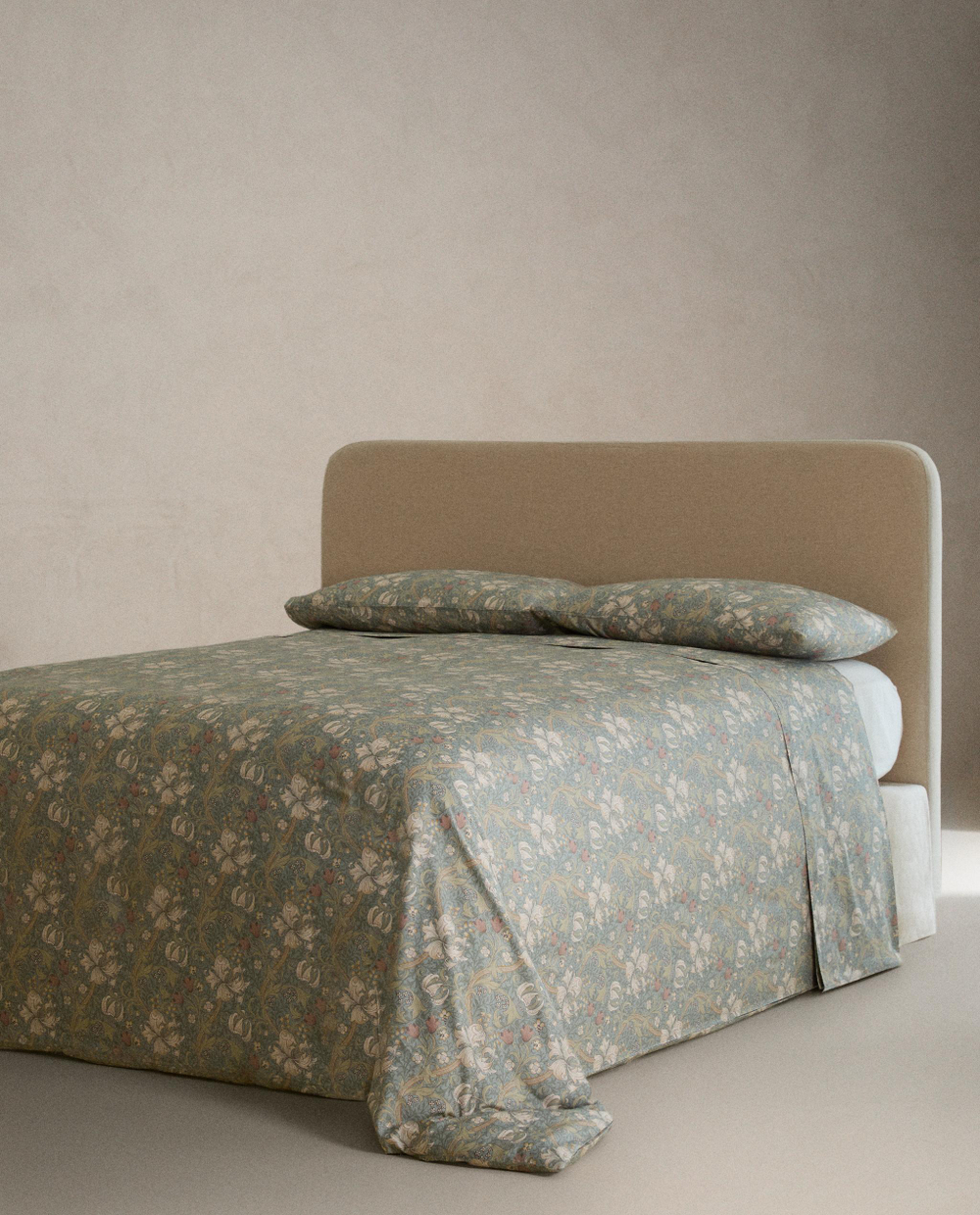 Пододеяльник Zara Home сатин, хлопок 100%, с цветочным принтом, 5181/088