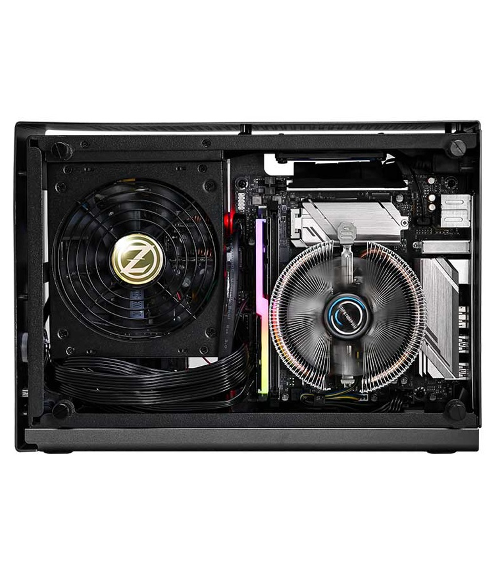 Корпус ZALMAN M2 MINI, MITX, ALUMINIUM, GRAY, WINDOWx2, RISER CARD, 2x3.5", 3x2.5", 1xUSB3.0, 1xUSB3.1 TYPE-C, TOP 1x80mm