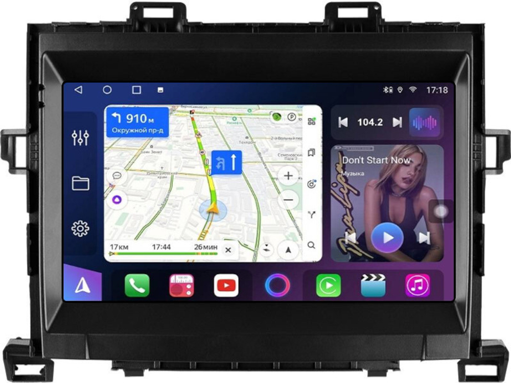 Магнитола для Toyota Alphard H20, Vellfire 2008-2014 (с JBL) - FarCar GX9-9536B монитор 9.5" 2K QLED на Android 14, TS20, 6+128Гб, CarPlay, 4G SIM-слот