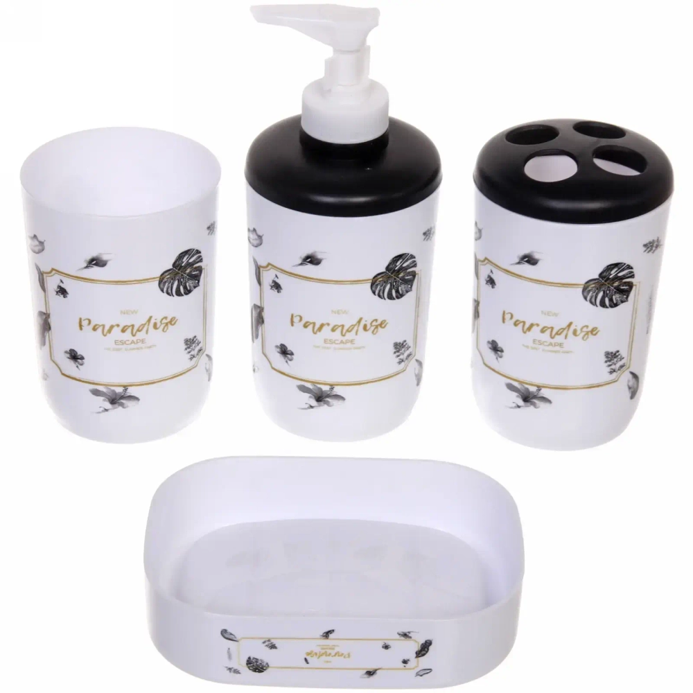 Набор для ванной из 4-х предметов «Тропики»