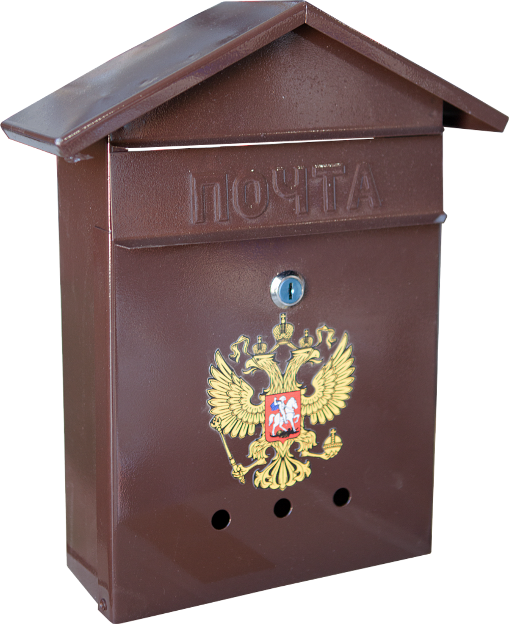 Почтовый ящик "Россия" Дом № 2 «ГЕРБ» (разные цвета)