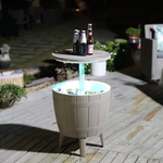 Стол пластиковый мини-бар Tagliamento Nova Cool Bar, белый, тортора