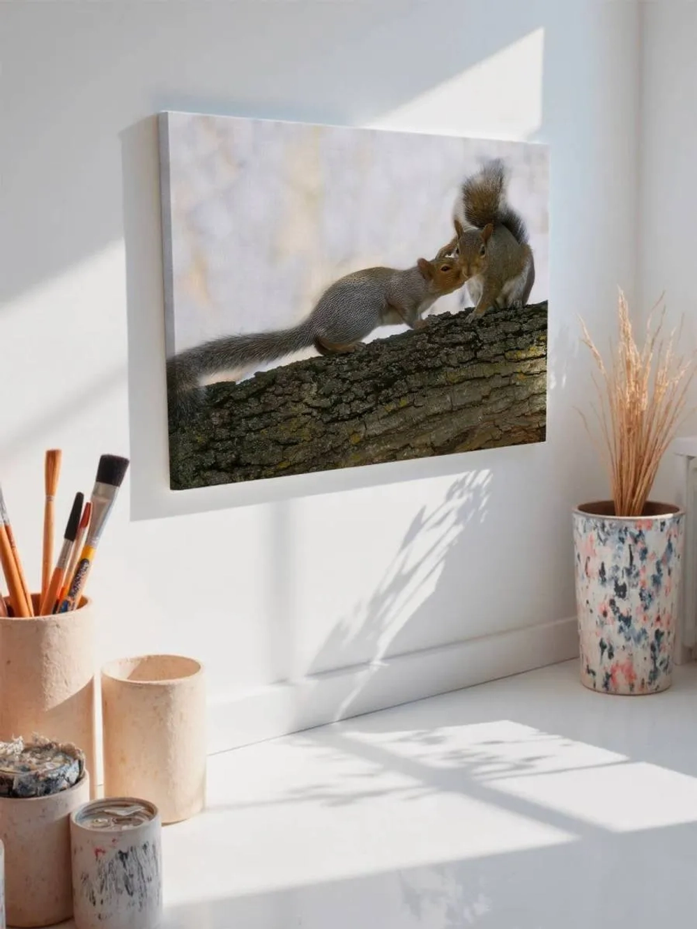 Картина на стену 40 X 50 Белки