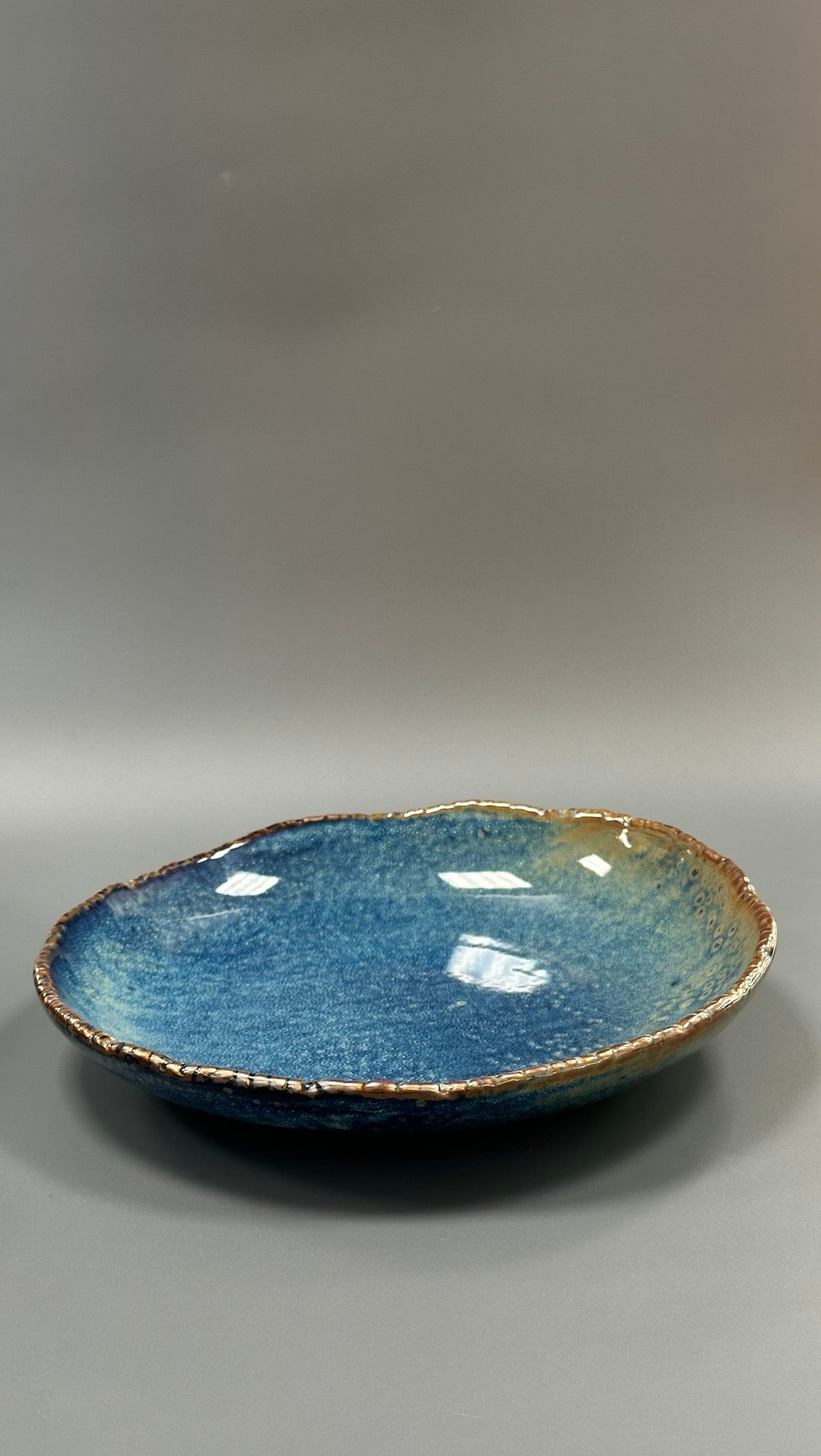 Тарелка,блюдо 25*5,3 см,фарфор,серия "Aqua Blue" P.L.