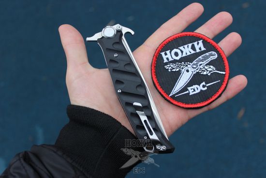 Складной нож НОКС Финка-С 342-100406 (подшипники) c клинком из стали D2, рукоять G10