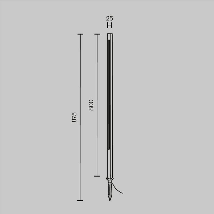 Ландшафтный светодиодный светильник Maytoni Pole O440FL-L12GF3K