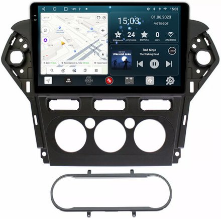 Магнитола для Ford Mondeo 4 2010-2015 - RedPower 103 Android 10, QLED+2K, ТОП процессор, 6Гб+128Гб, CarPlay, SIM-слот