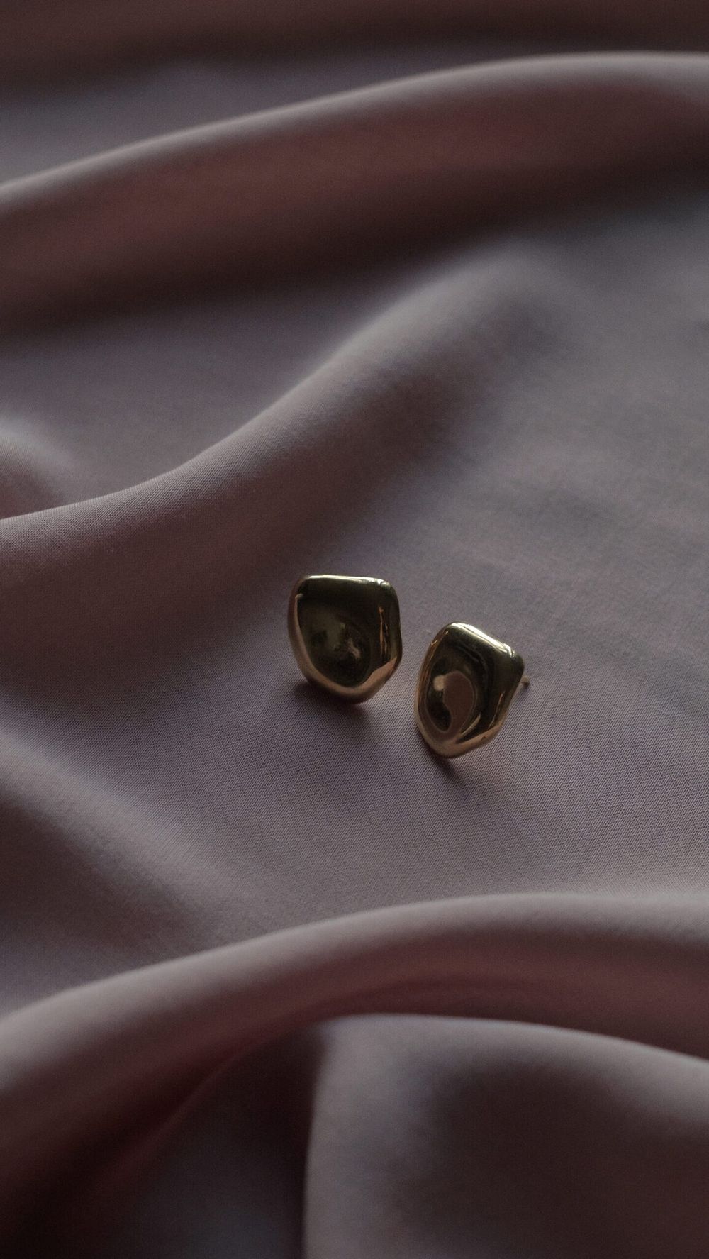 Серьги Резонанс, позолота