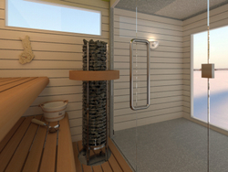 SAWO Электрическая печь TOWER вертикальная, круглая, 9 кВт, TH5-90Ni2-P, выносной пульт (встроенный блок мощности, пульт покупается отдельно)