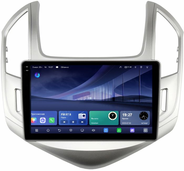 Магнитола для Chevrolet Cruze 2012-2015 - Kuberg QLed+2K, Android 14, TS105, Быстрейшая, CarPlay, SIM-слот