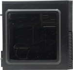 Корпус Minitower Aerocool &lt;CS-105 Blue&gt; MicroATX без БП, с окном