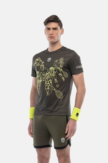 Мужская теннисная футболка HYDROGEN SKETCH TECH T-SHIRT (TT0019-M62)