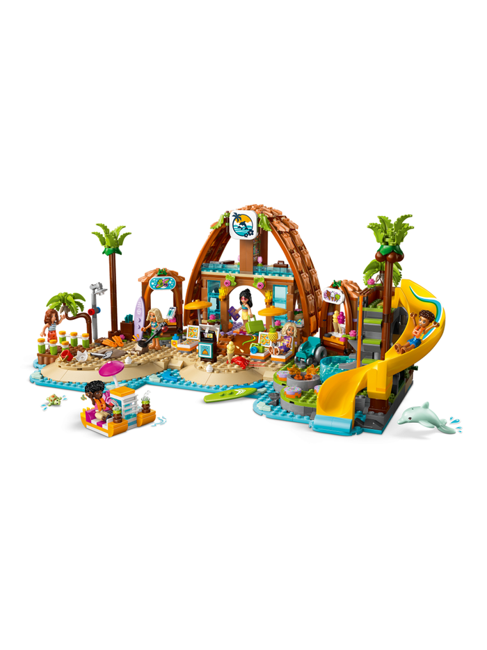 LEGO Friends Пляжный курорт, конструктор отель на пляже, дом у моря с бассейном, набор с минифигурками, оригинал ЛЕГО 42673