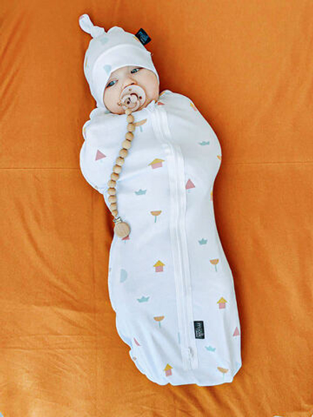 Пелёнка-кокон Mjölk Игрушки, уценка